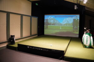 A Platform Golf TrueSlope simulator bay